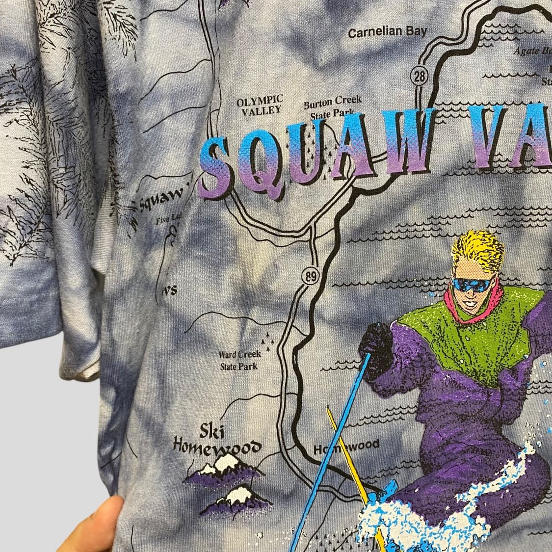(L)90s 빈티지 스쿼 밸리 Squaw Valley 반팔티셔츠 상품이미지6