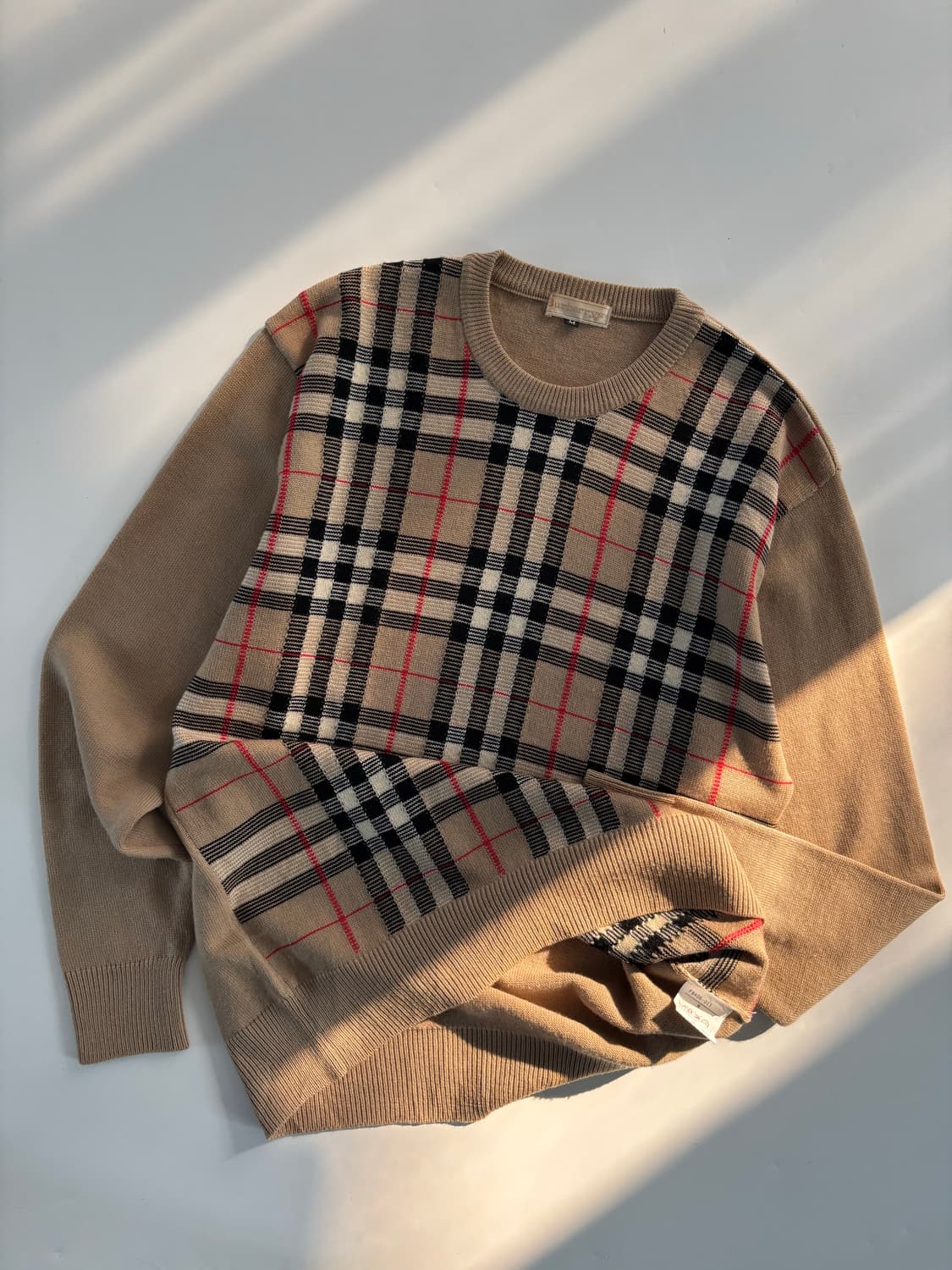 Burberry 버버리 90s 노바체크 울 니트 상품이미지1