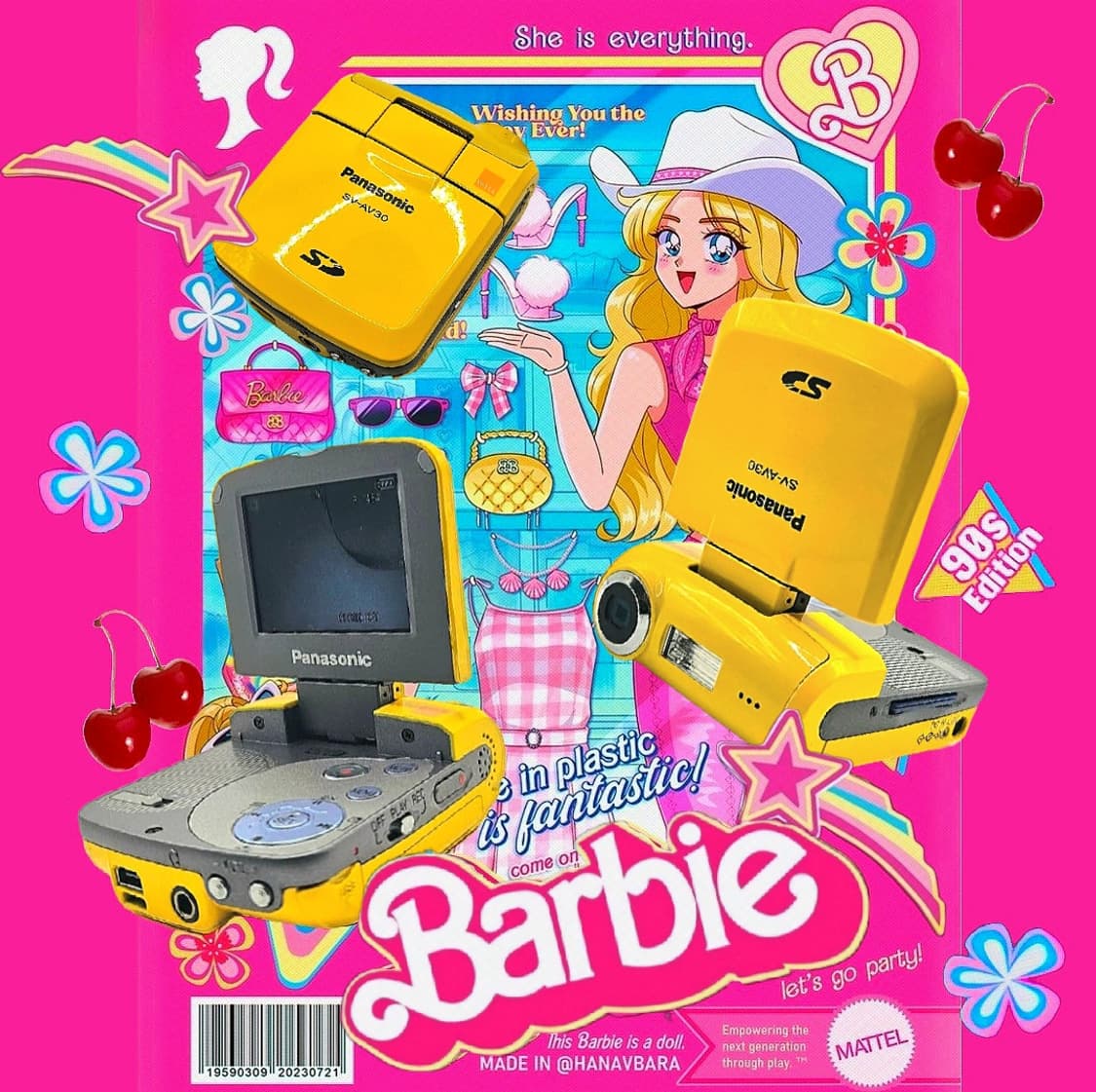 옐로우 파나소닉 디스냅 SV-AV30 /빈티지 디카 상품이미지1