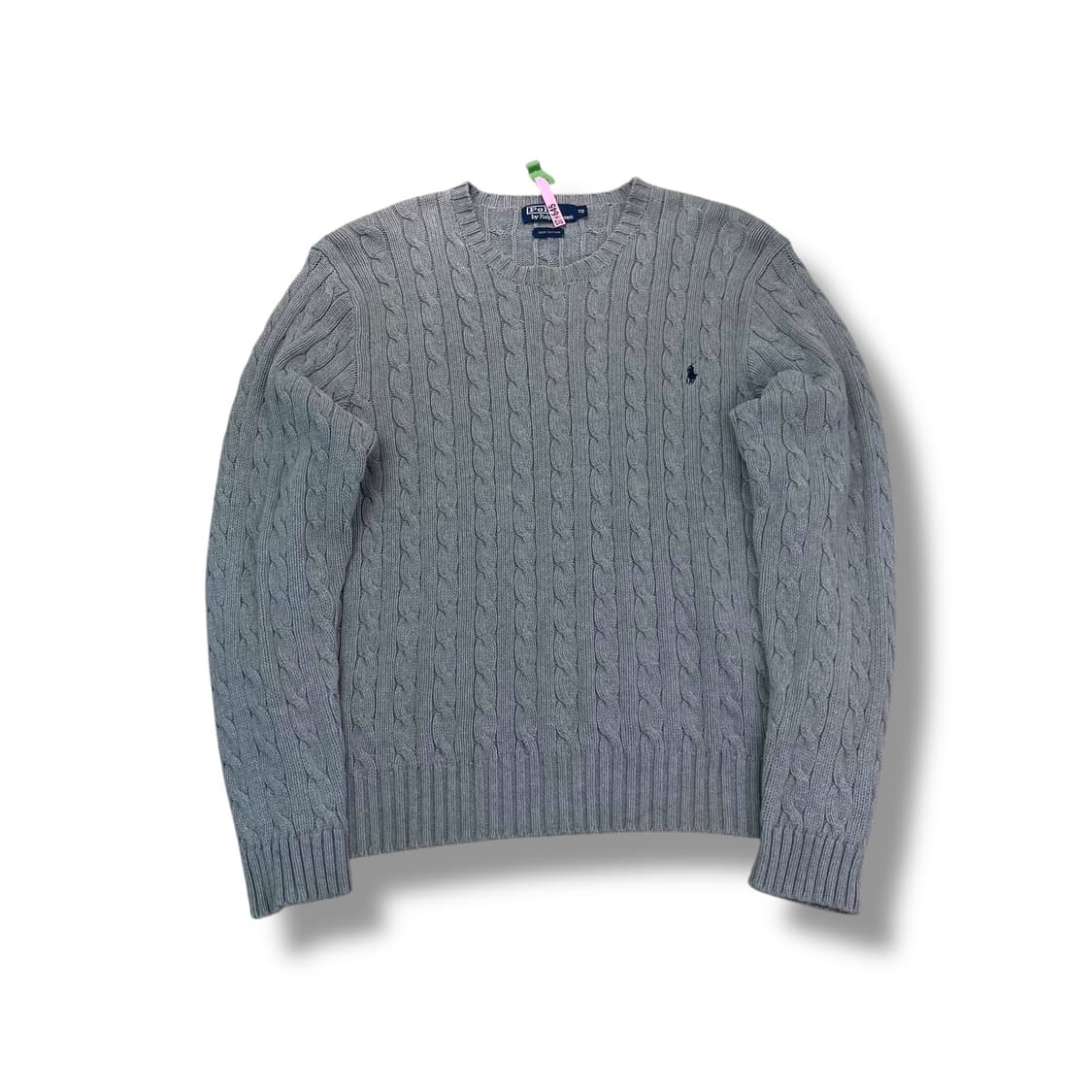 105 폴로랄프로렌 꽈배기 그레이 니트 상품이미지1