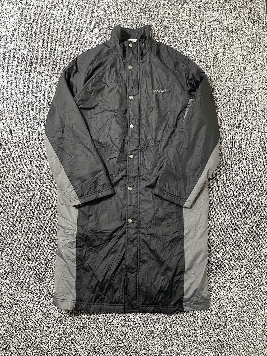 빈티비9. 일본빈티지 리복 자수 벤치코트 돕바 기모 플리스 바람막이 상품이미지1