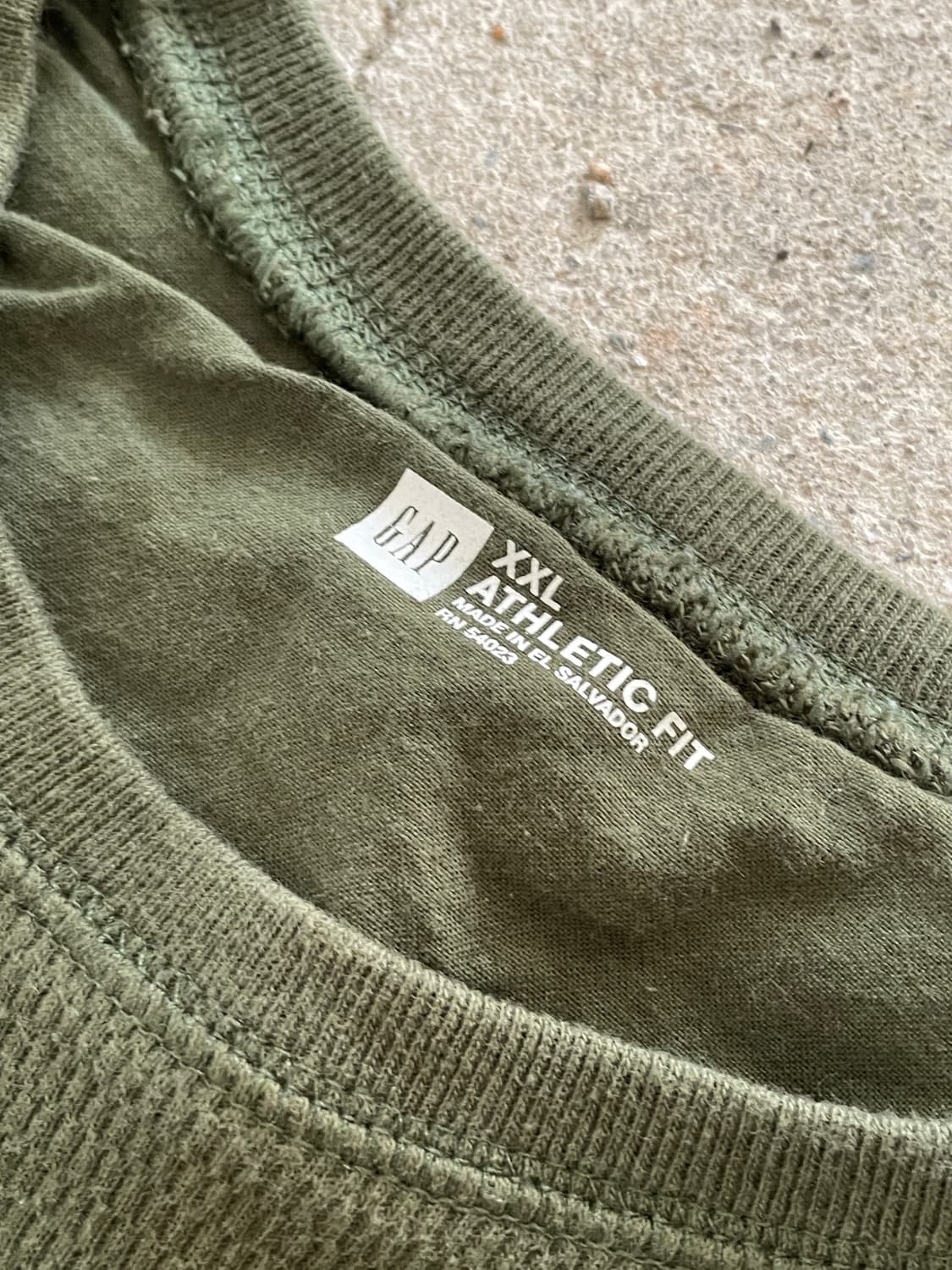 00s Old Gap Thermal Olive Long Sleeve 상품이미지6