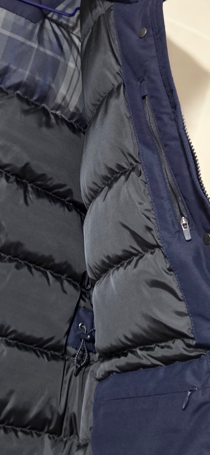 95) DAKS 닥스 골프 다운 롱패딩 골프웨어 네이비 택포 상품이미지8