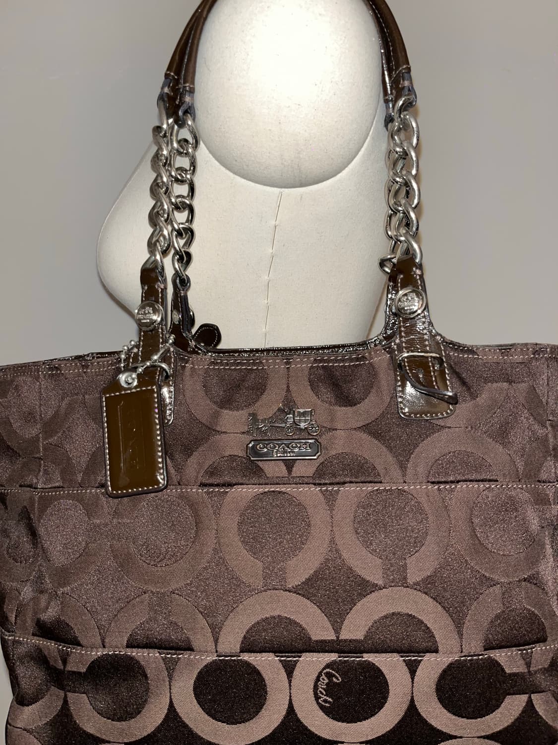 📦90ss Coach Basic Brown shoulder bag 상품이미지5