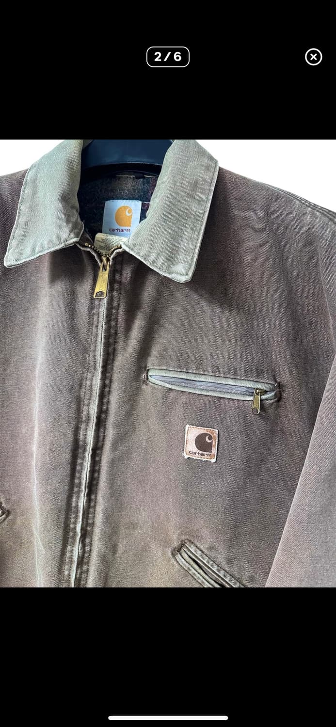 빈티지 USA 칼하트 j97 CHT 체스트넛 상품이미지3