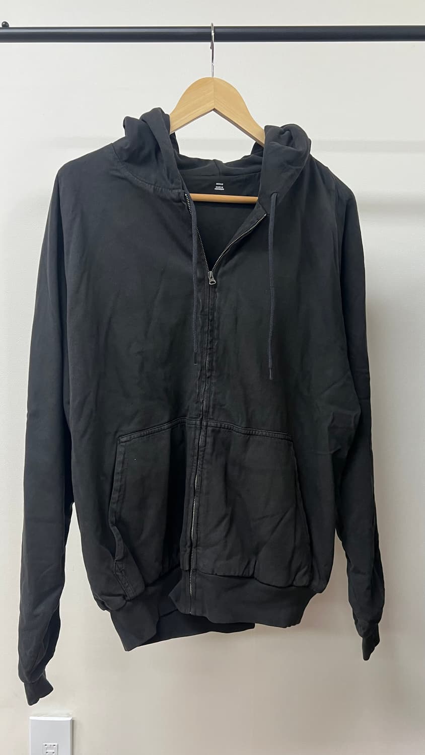 (새상품)이지갭 후드집업 블랙M 상품이미지1