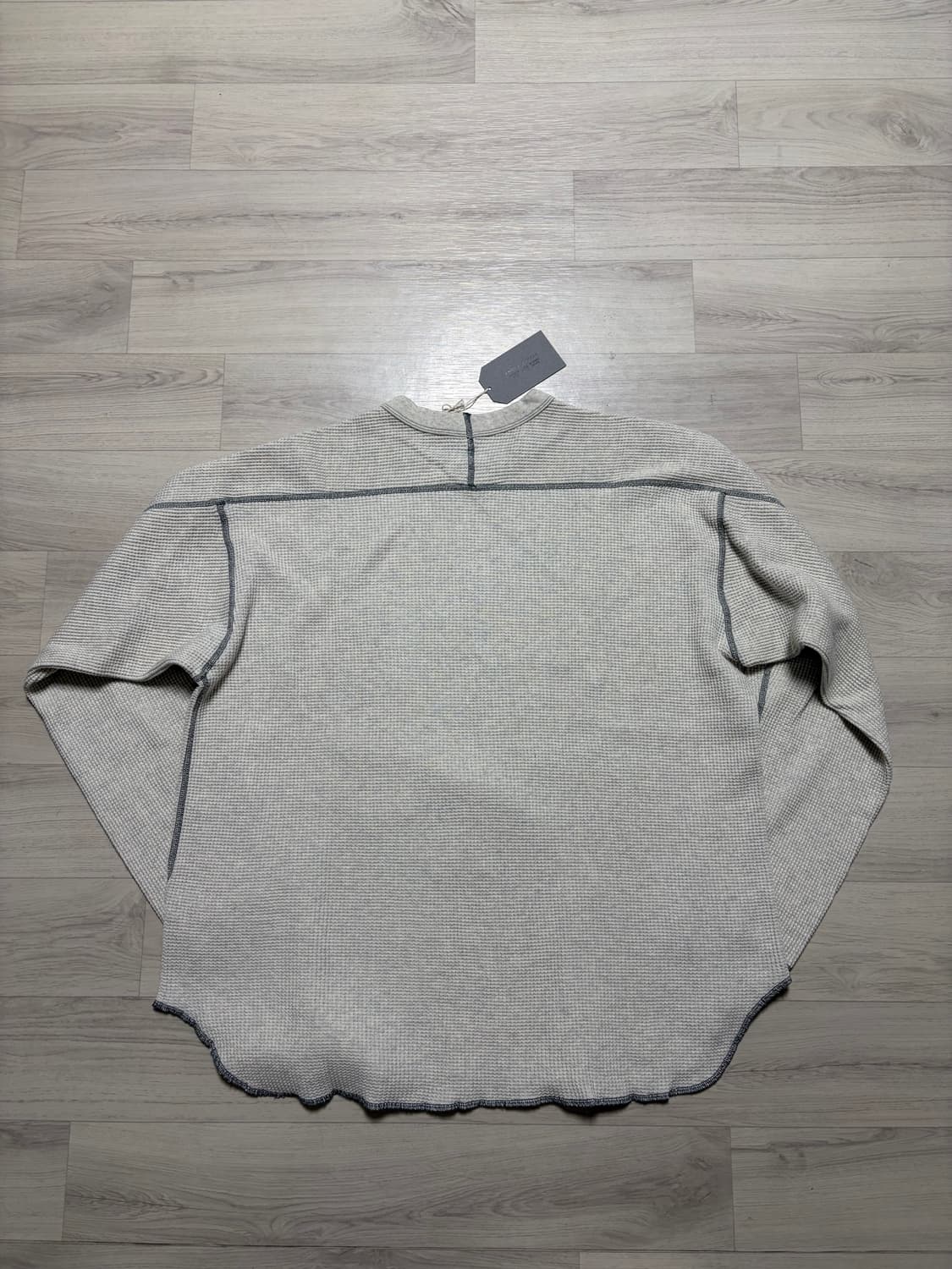 앤즈앤드민즈 써멀 와플티셔츠 오트밀 XL사이즈 판매 상품이미지3