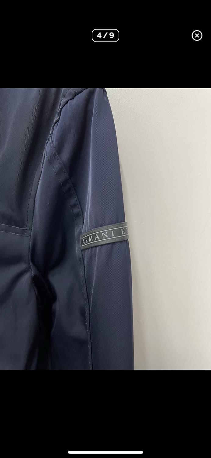 아르마니 익스체인지 네이비 하이넥 자켓 A3231 상품이미지4