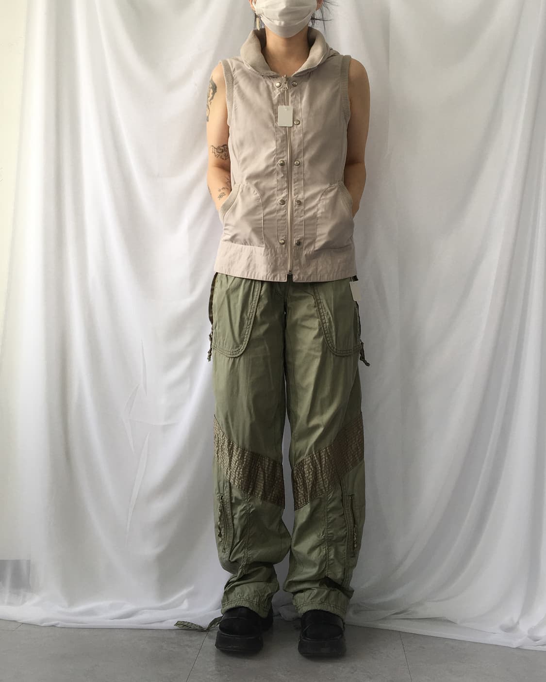 Thick neck point vest 상품이미지5