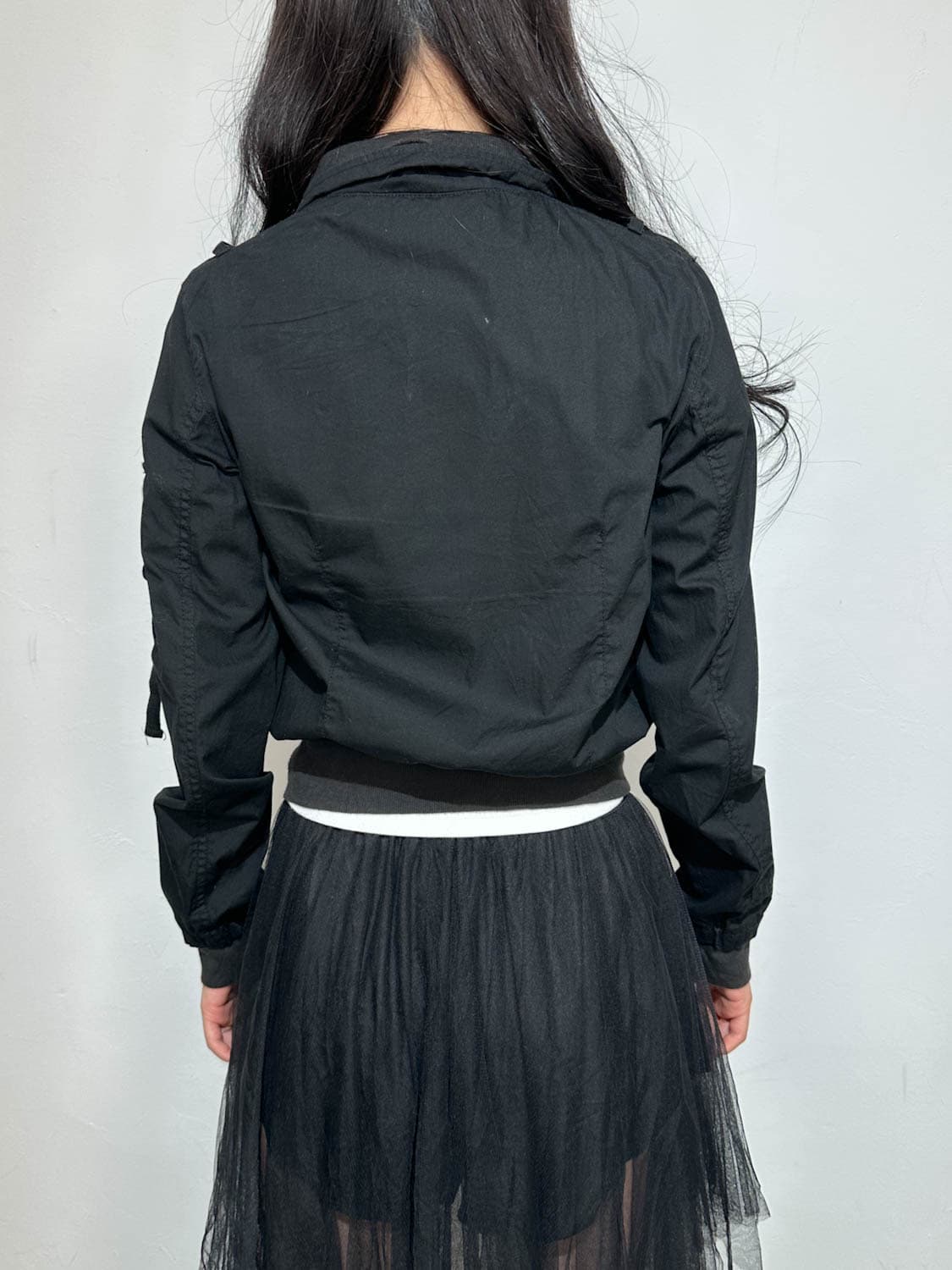 블랙 포켓 크롭  자켓 상품이미지4