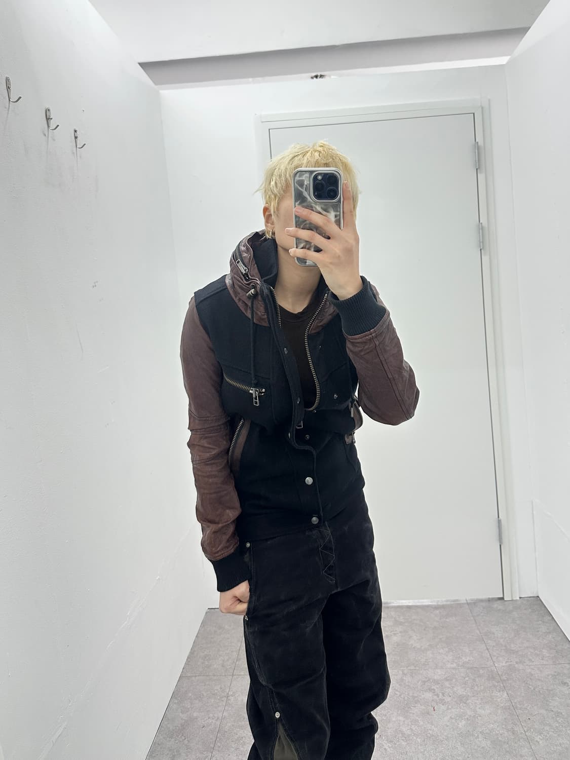 TORNADO MART goat leather 2 way bomber 상품이미지6