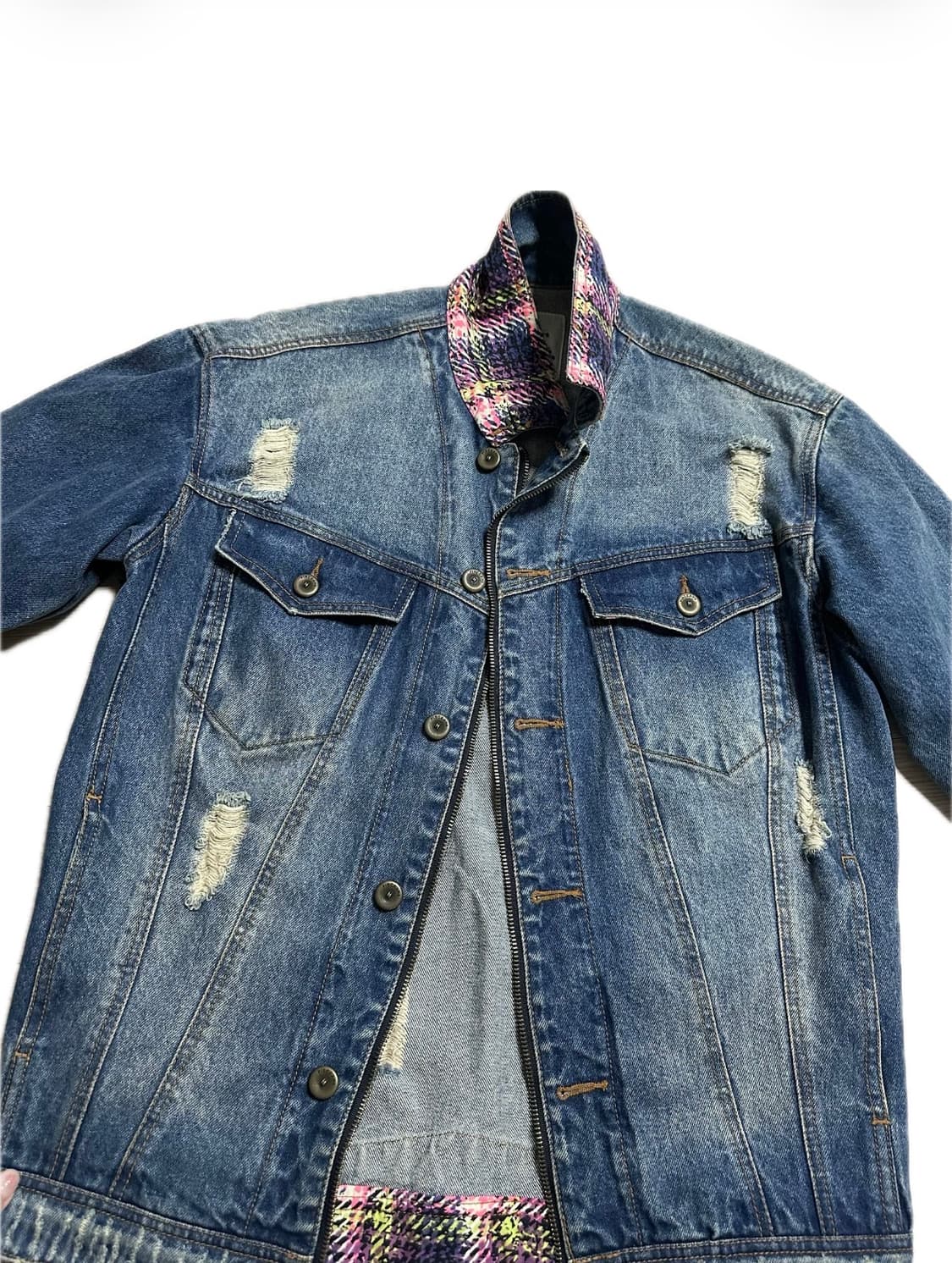 LeShop 르샵 빈티지 패치 데님자켓 / 유니크 청자켓 상품이미지1