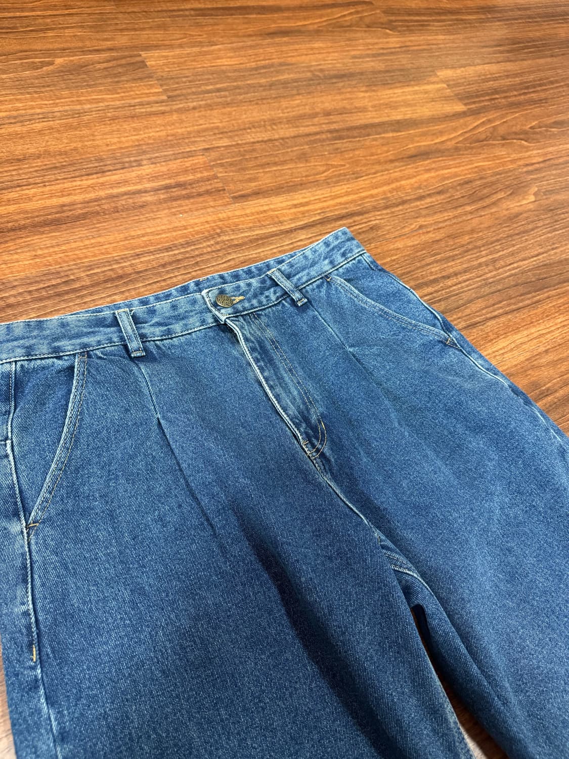 샌드사운드 남성 와이드 데님팬츠 상품이미지4