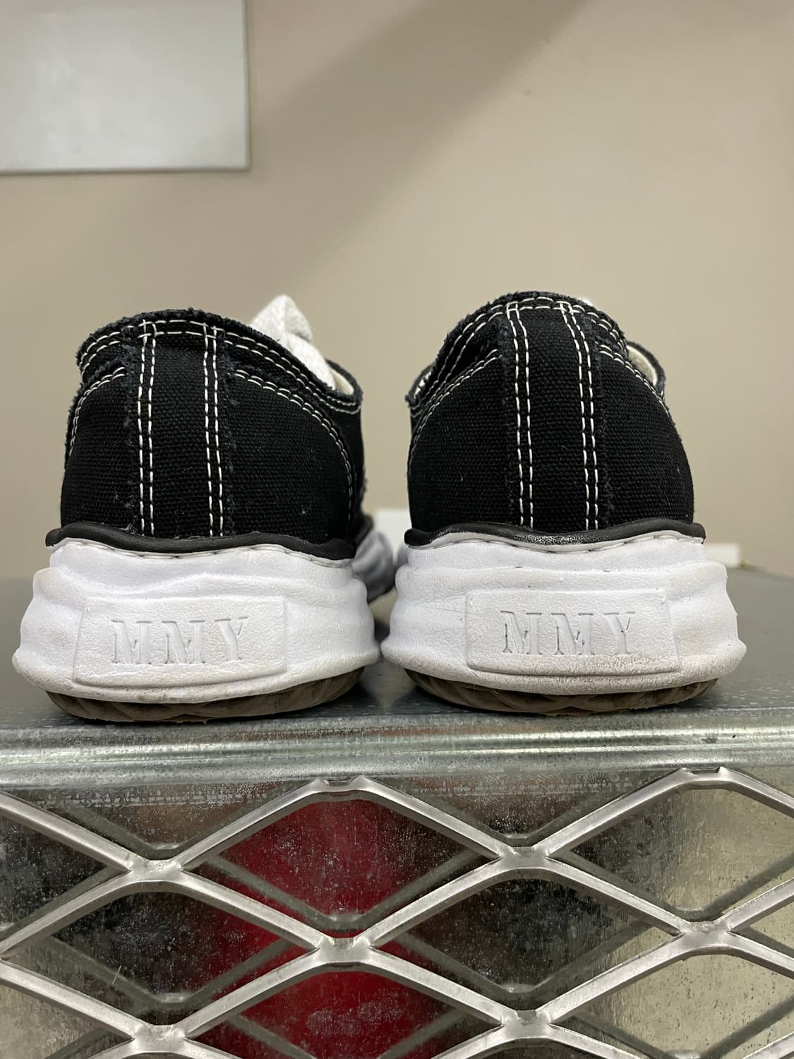 메종 미하라 야스히로 베이커 OG 캔버스 로우 블랙 40(gr-4728) 상품이미지3