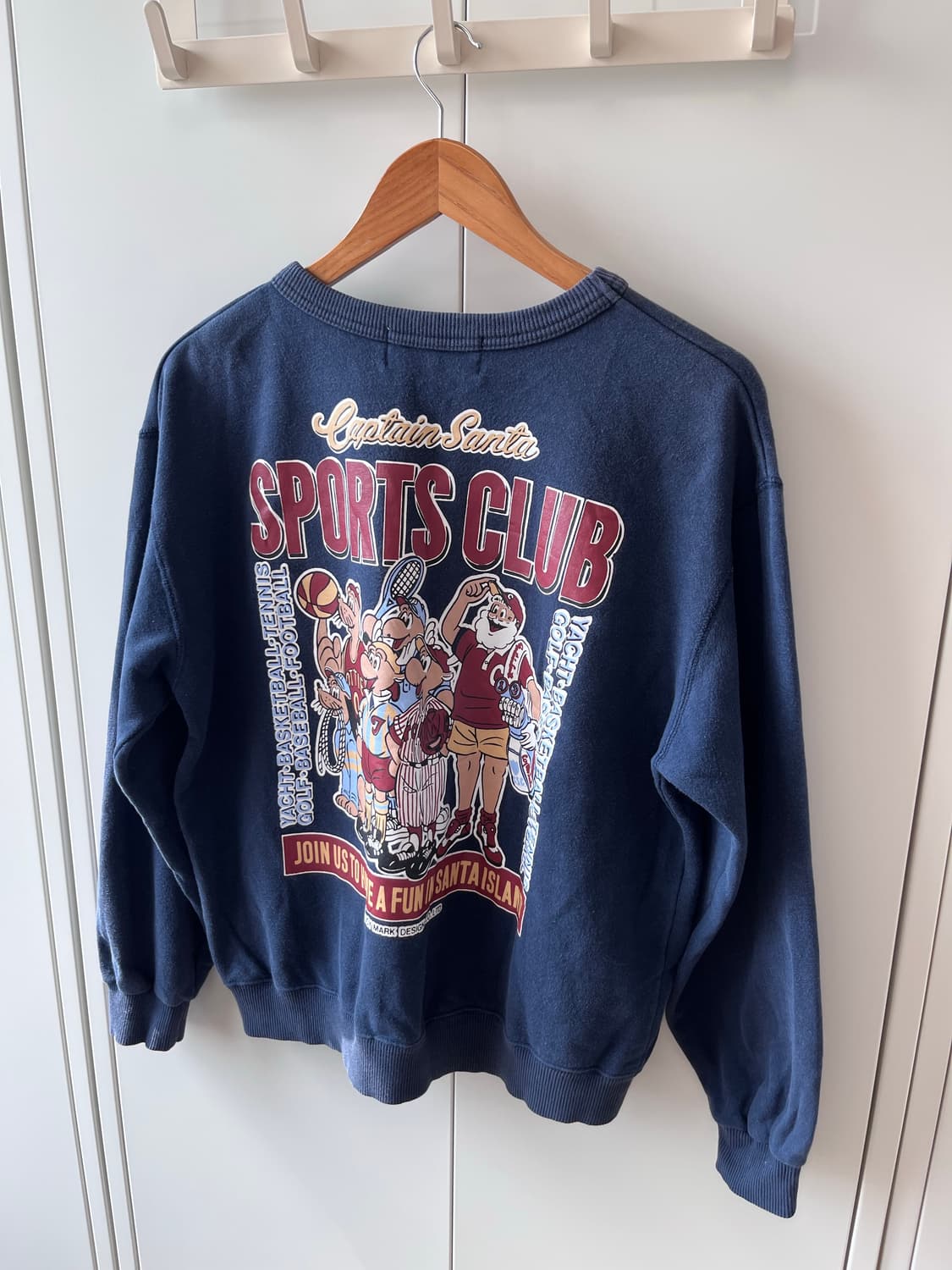 Captain santa 캡틴 산타 빈티지 네이비 맨투맨 상품이미지10