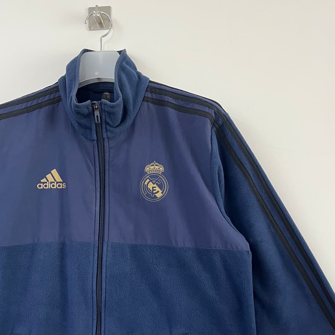 아디다스 레알 마드리드 네이비 플리스 후리스 자켓 상품이미지4