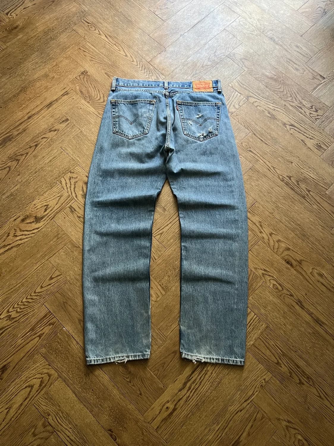 [34]리바이스 505 빈티지 워싱 스트레이트핏 데님 팬츠 상품이미지1