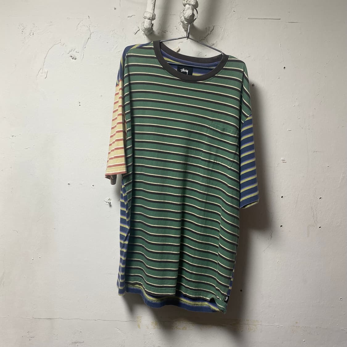 Stussy Contrast Stripe Pocket T-Shirt 상품이미지1