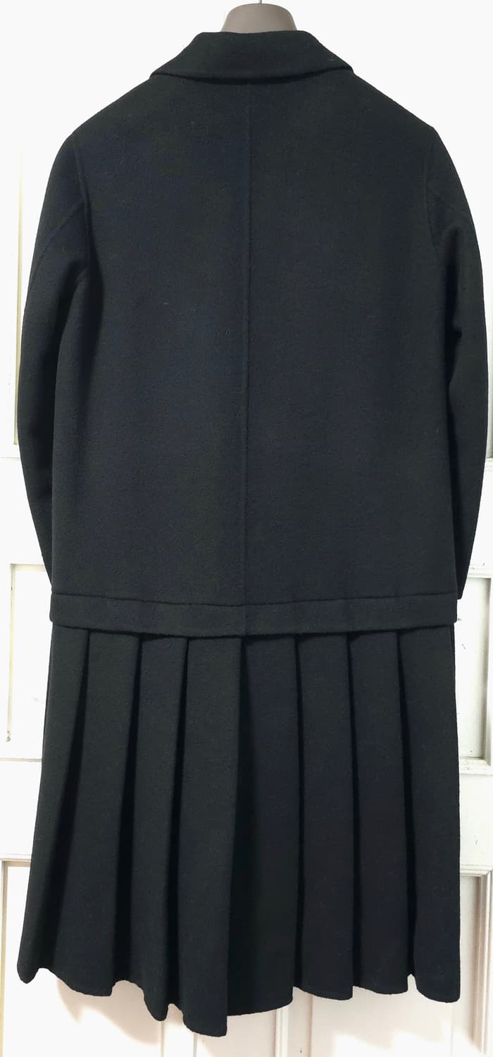 톰그레이하운드 블랙 울캐시 더블 코트 상품이미지2