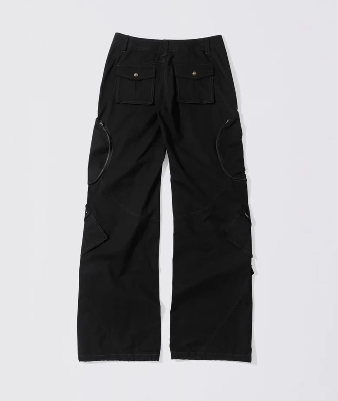 Washed Cargo Pants Black 상품이미지2