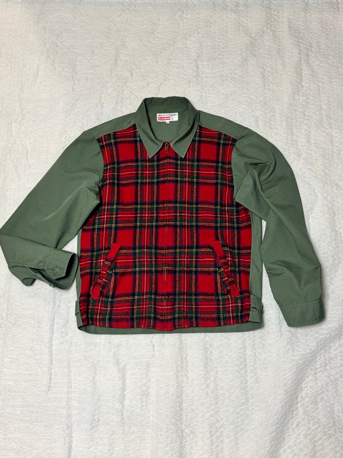 [L] 슈프림 꼼데가르송 워크 자켓 올리브 15FW 상품이미지1