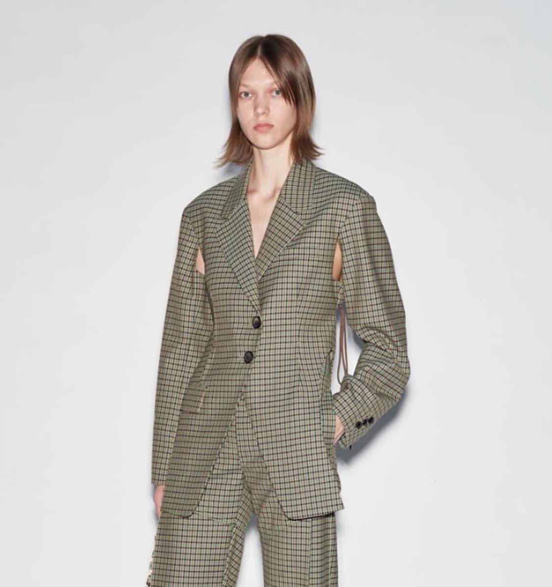 앤더슨벨포우먼 컷아웃 블레이저자켓 xs 상품이미지1