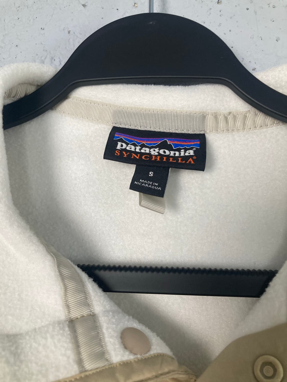 파타고니아 신칠라 풀오버 베이지/화이트 (S) 새상품급 상품이미지3