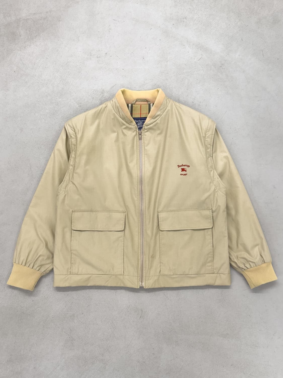 80s 버버리 영국제 코튼 블루종 상품이미지2