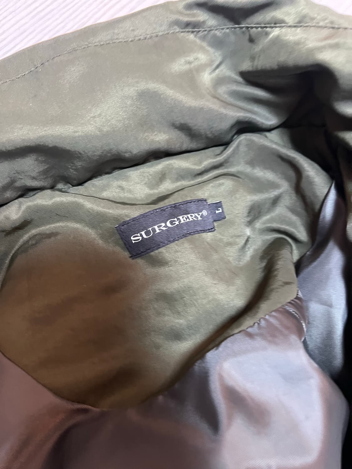 써저리 이카루스 카키 자켓 L 상품이미지4