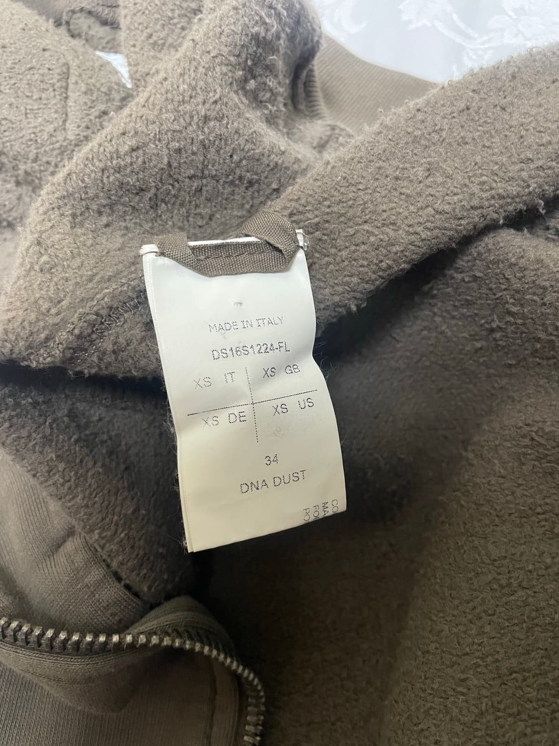 Rick Owens DRKSHDW Leather Sleeve Hoodie 상품이미지5