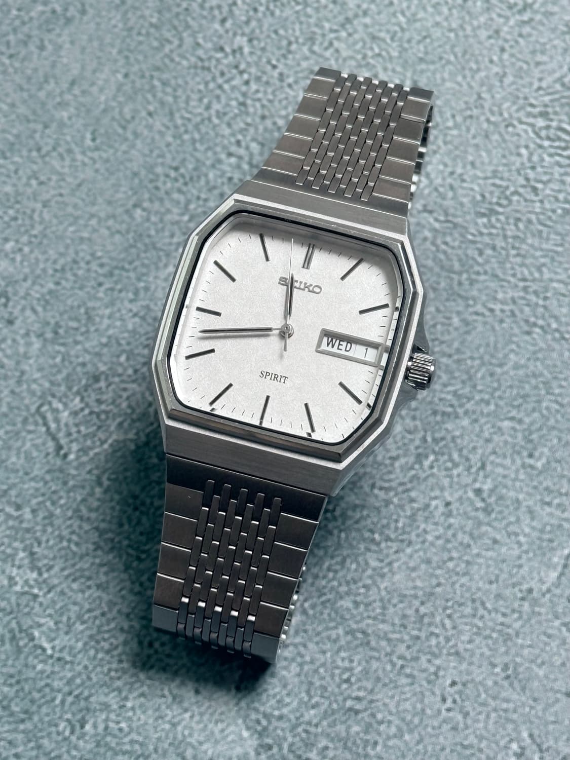 세이코 Seiko SPRIT 스퀘어 쿼츠 데이 데이트 상품이미지2