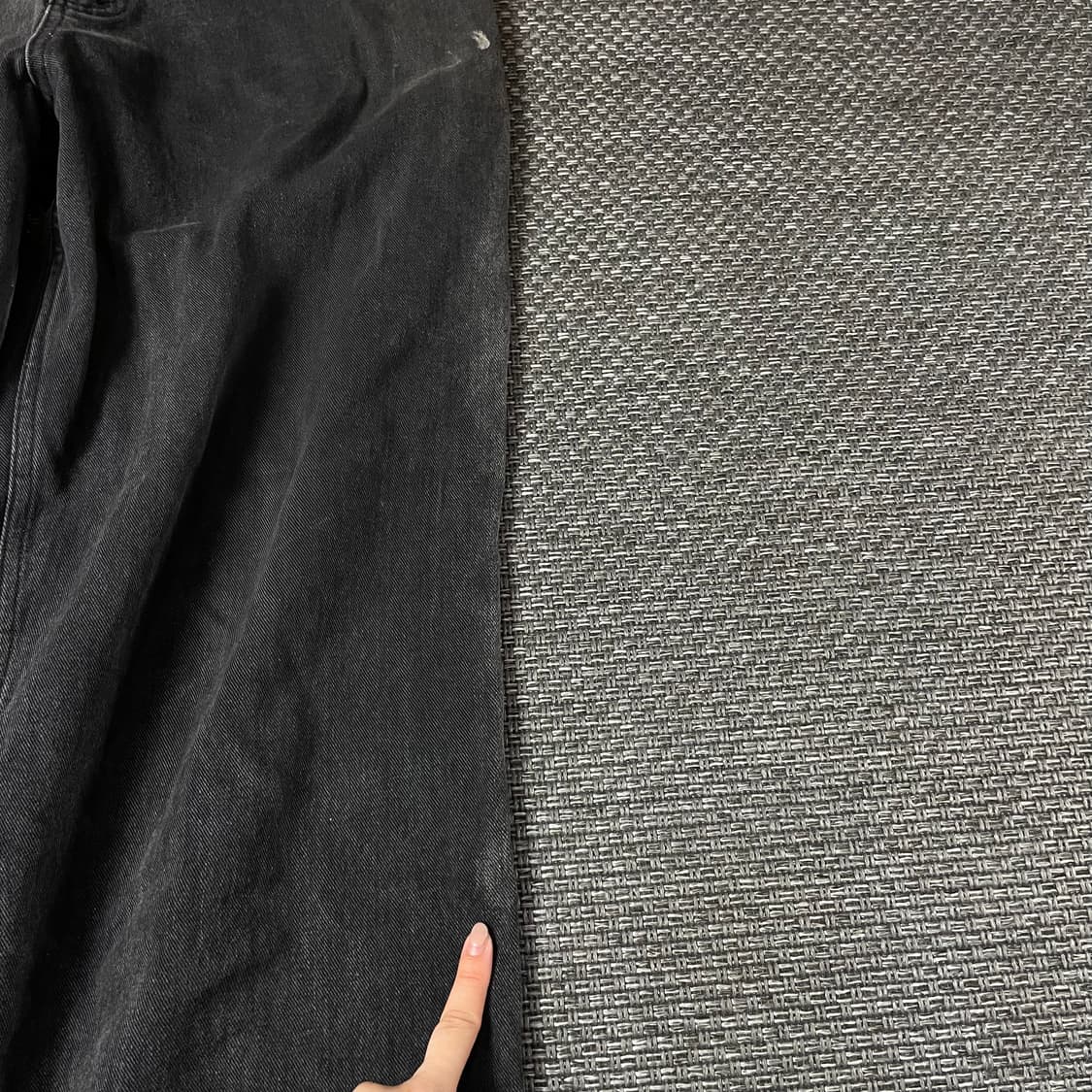 (34) LE FREAK 그레이 와이드 데님 팬츠 L 상품이미지7