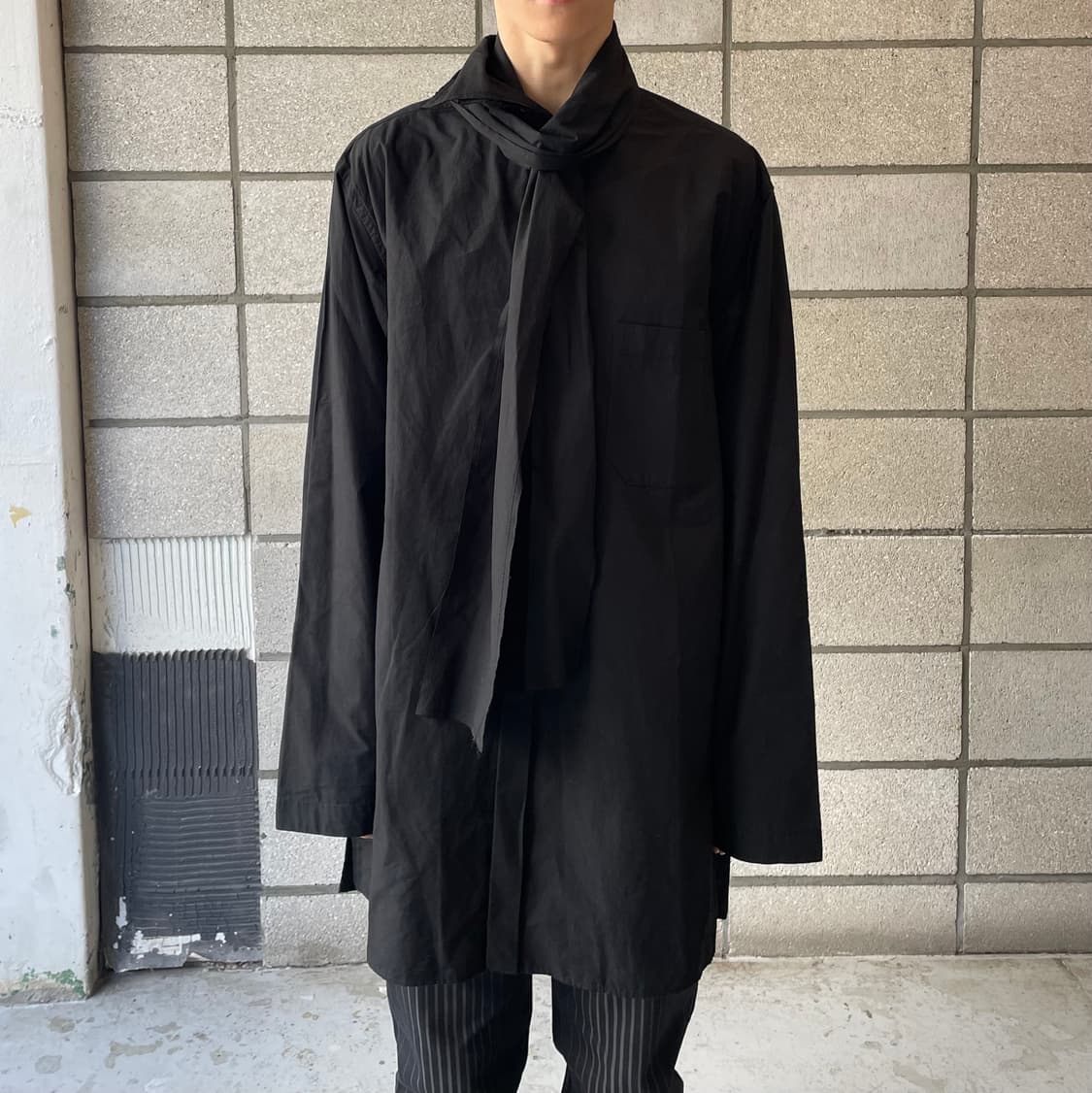 요지야마모토 syte 스카프 셔츠 상품이미지1