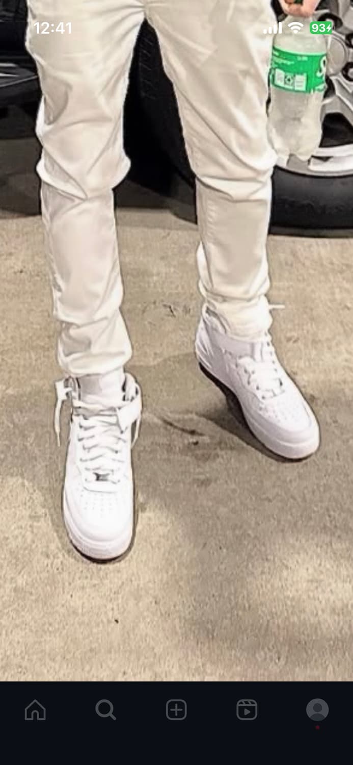 나이키 x 슈프림 에어포스 1 미드 화이트 265mm 판매/교환 상품이미지2