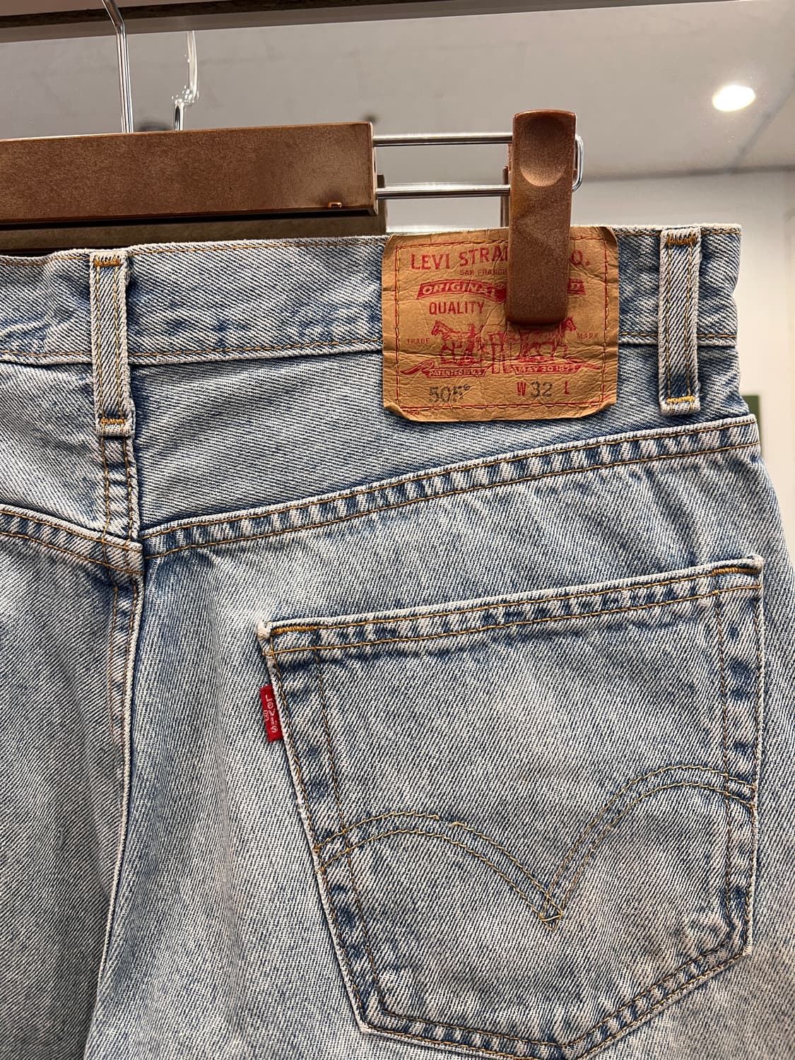00s Levis 리바이스 505 빈티지 데님 쇼츠 팬츠 (31-32) 상품이미지6