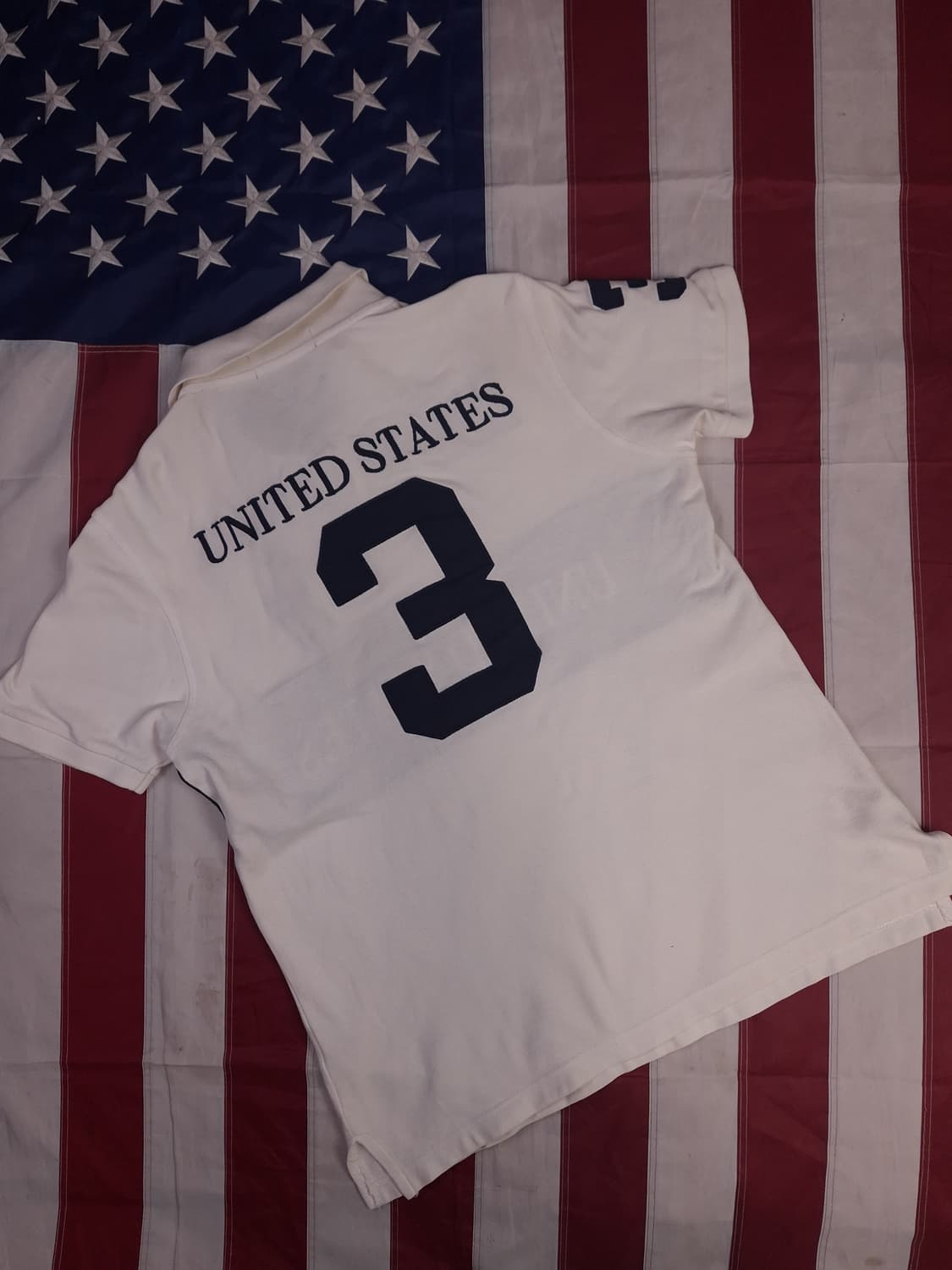 오리지날 폴로 랄프로렌 USA 성조기 빅포니 카라티 상품이미지5