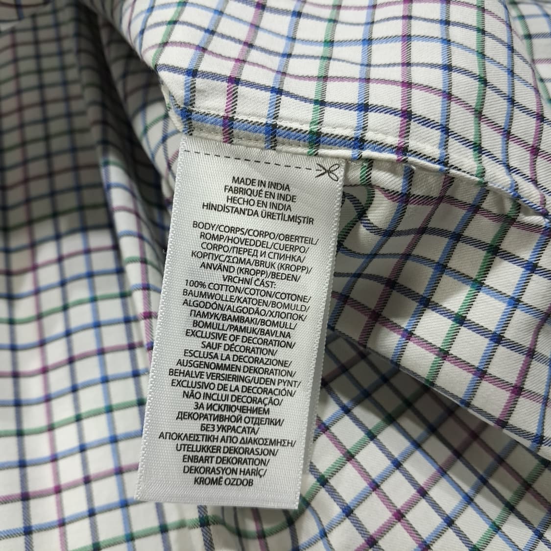 CL402 2XB 폴로 코튼 태터솔체크 버튼다운 멀티 셔츠 남방 상품이미지5