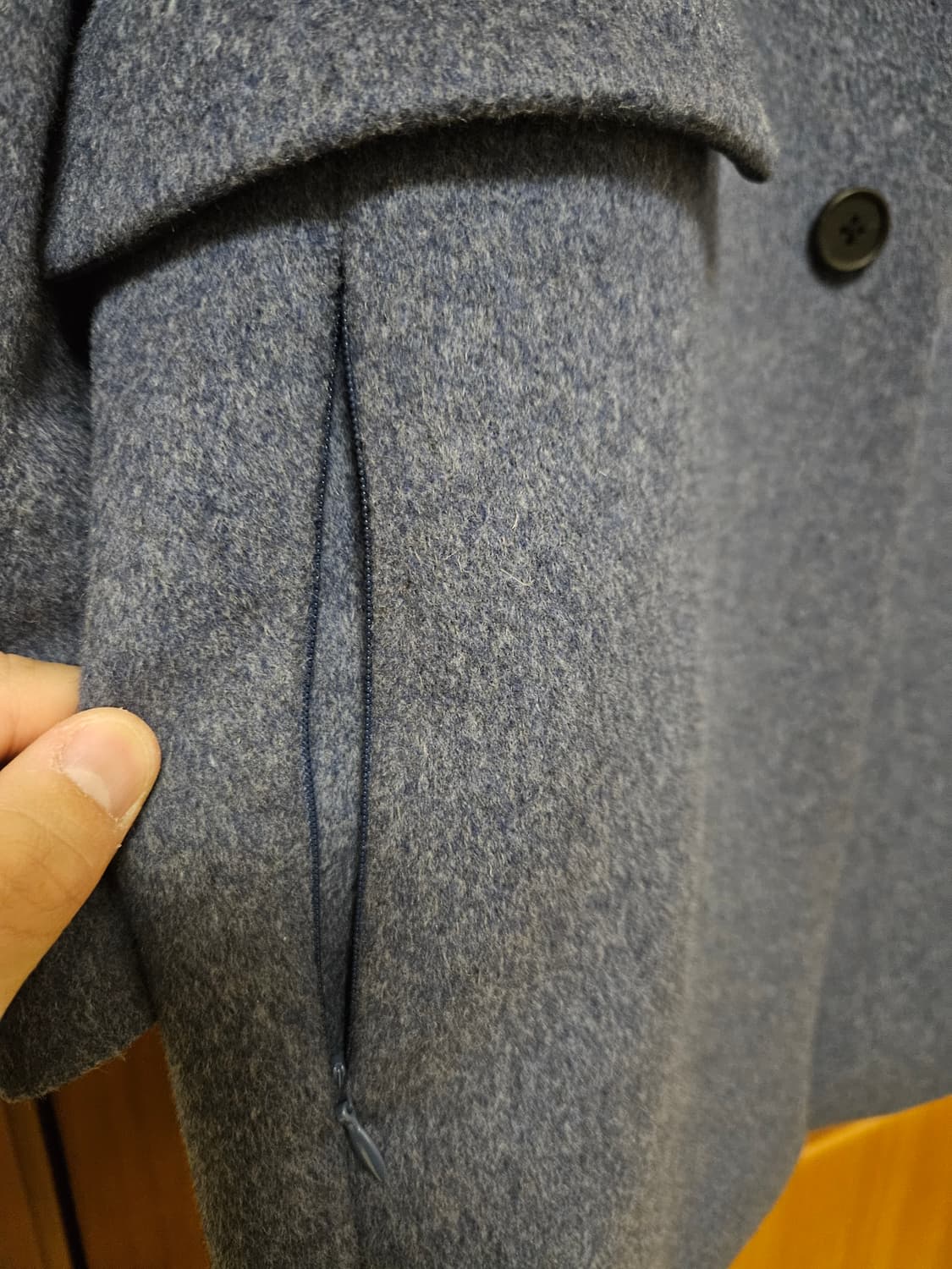 지이크 남성 블루 코트 95사이즈 상품이미지4