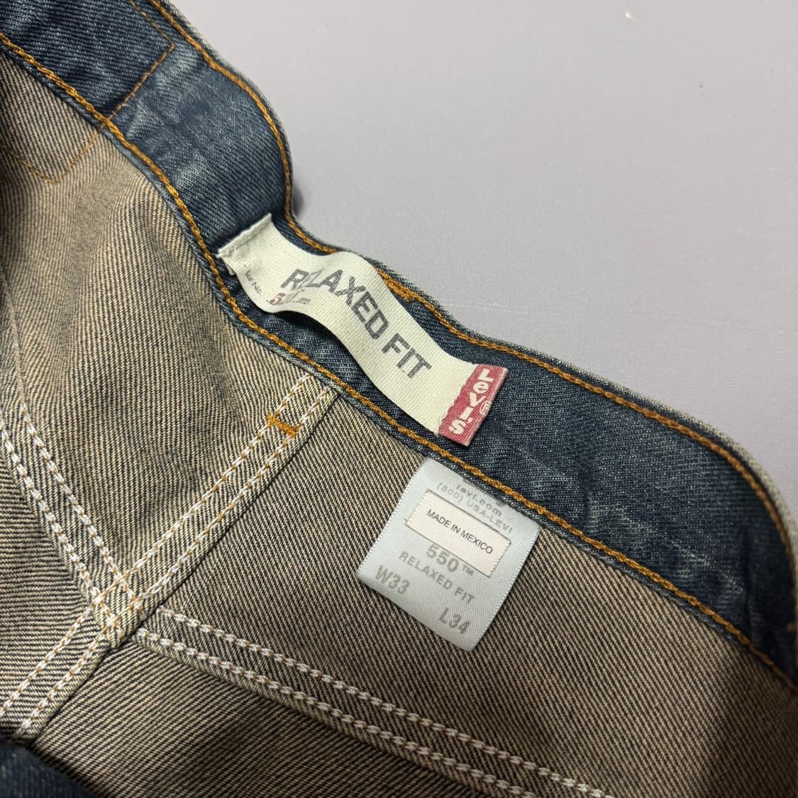 리바이스 550 Mexico factory 워시드 데님 스트레이트 팬츠 상품이미지3