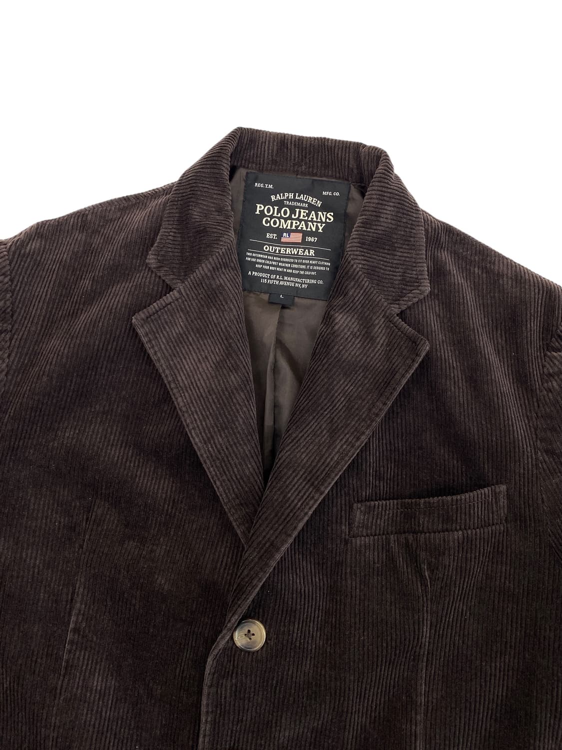 00‘s 폴로 진스 3버튼 코듀로이 자켓 상품이미지3