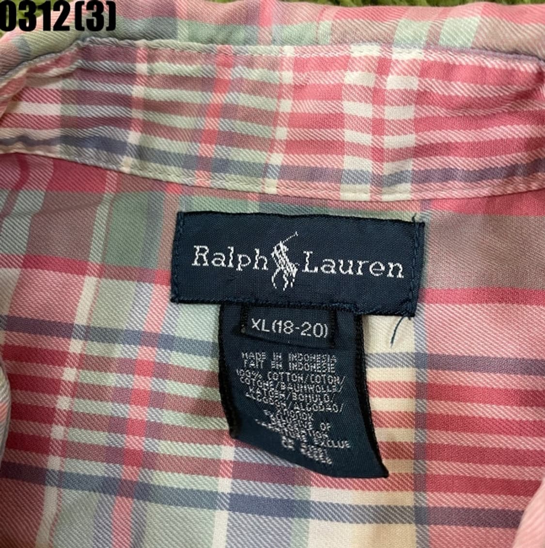 랄프로렌 체크 긴팔셔츠 상품이미지3