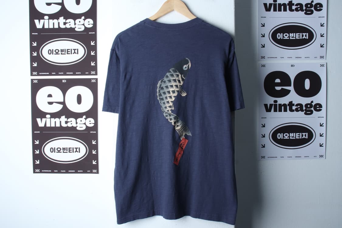 (XL-2XL) 유니클로 반팔 티셔츠 보스턴뮤지엄 협업 잉어-H33166 상품이미지6
