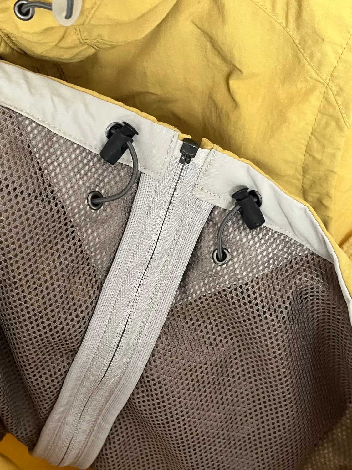 몽벨 바람막이 조끼 옐로우 상품이미지5