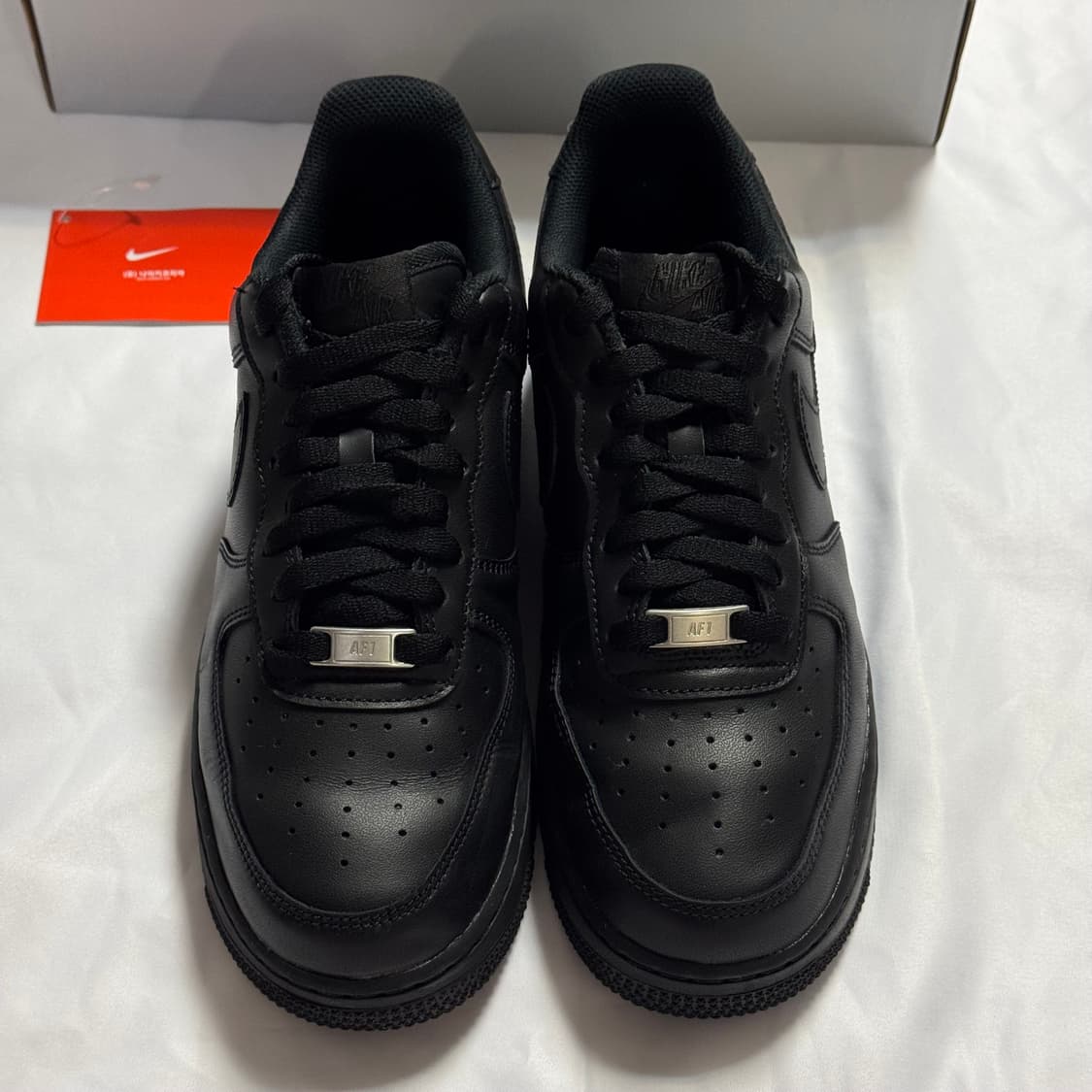 [265] 나이키 에어포스 1 '07 로우 트리플 블랙 (올검 포스) 상품이미지1