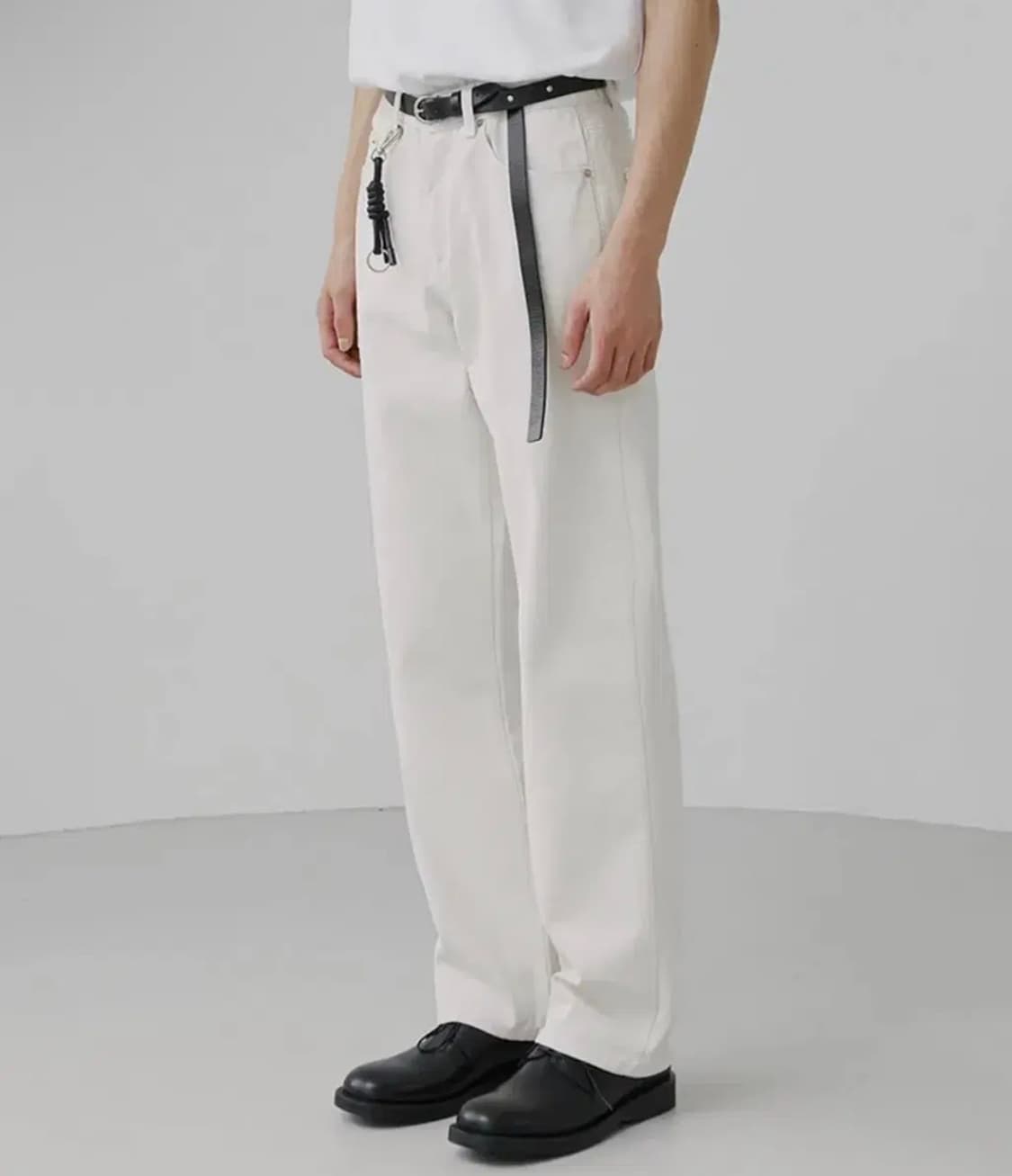 브랜디드 퓨어 크림 진스, 사이즈 32 상품이미지3