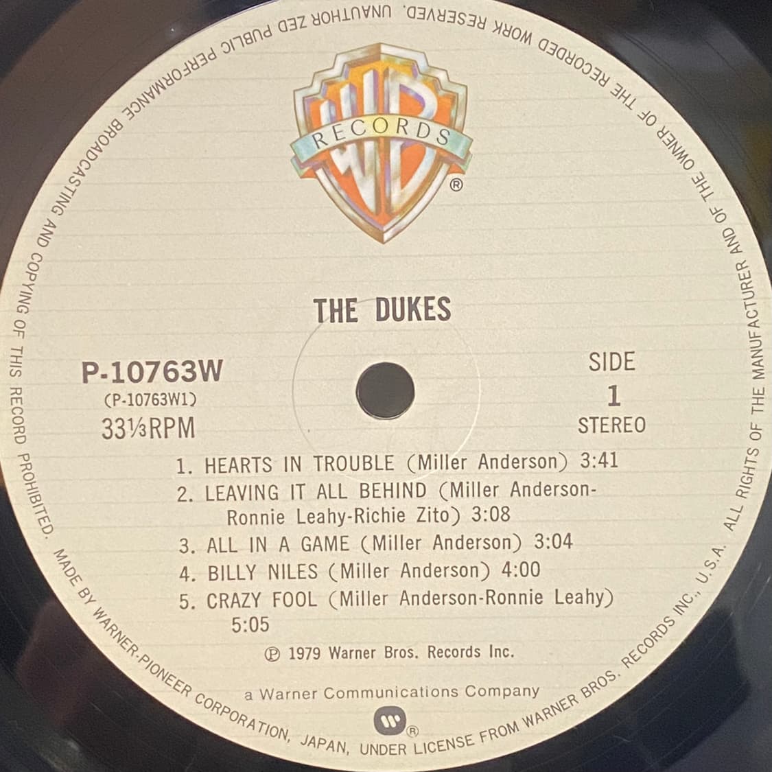 (LP-초민트시리즈) The Dukes - The Dukes 상품이미지4