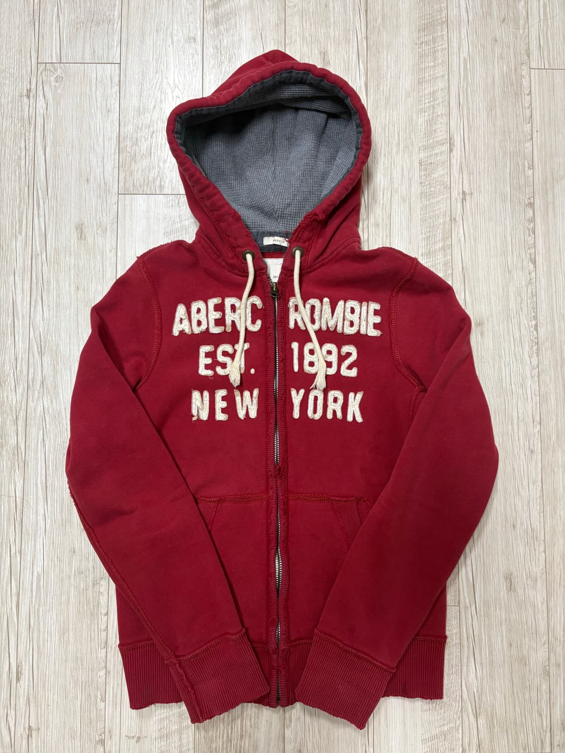 아베크롬비 후드집업 레드 양홍원 s 상품이미지1