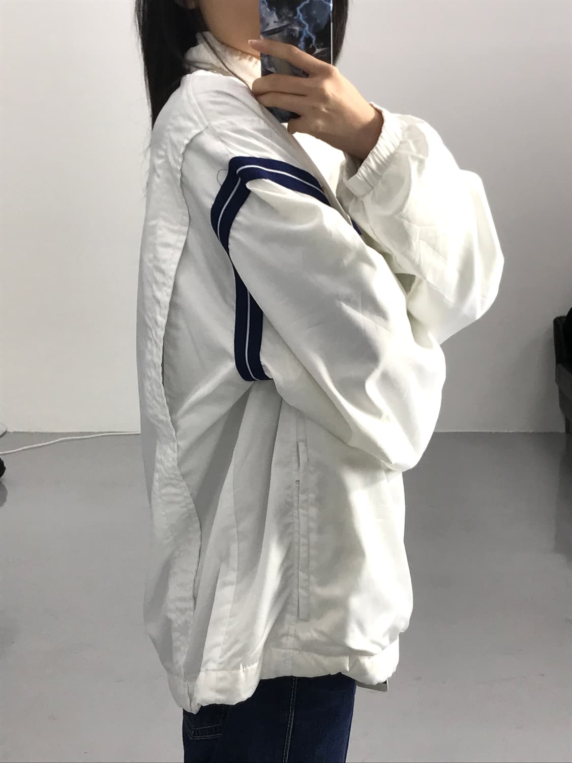 Nike 90s Half-Zip Windrunner White 상품이미지2