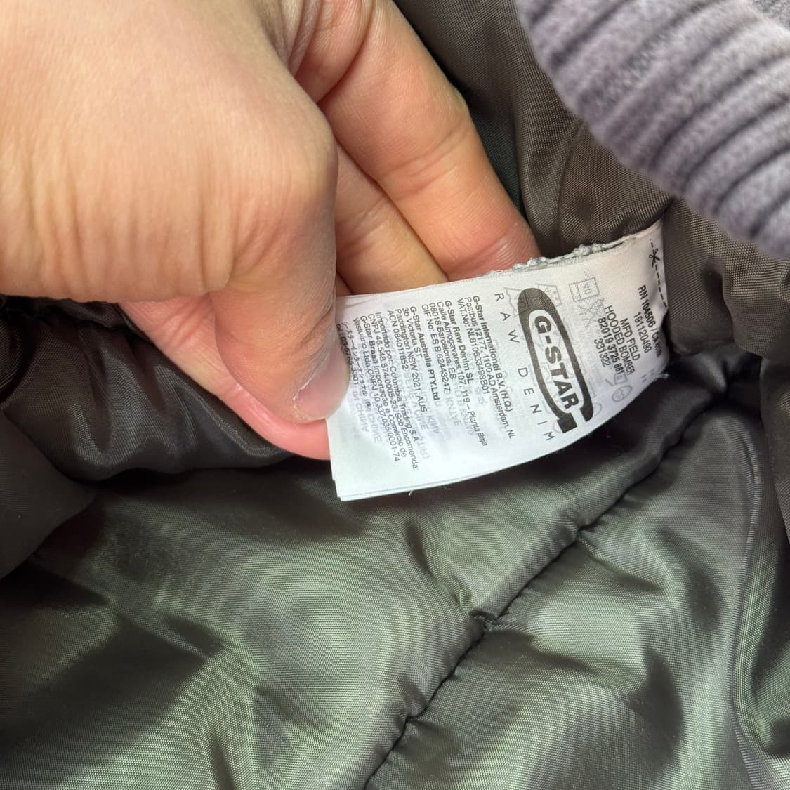 지스타 gstar 빈티지 워크 필드 봄버 XL  상품이미지6