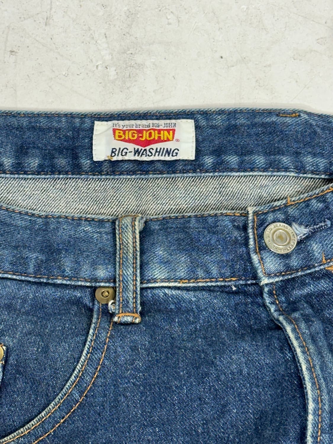 일본 명작 big john 진청 와이드 힙합 데님 팬츠 청바지 상품이미지7